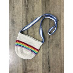 small crochet shoulder bag